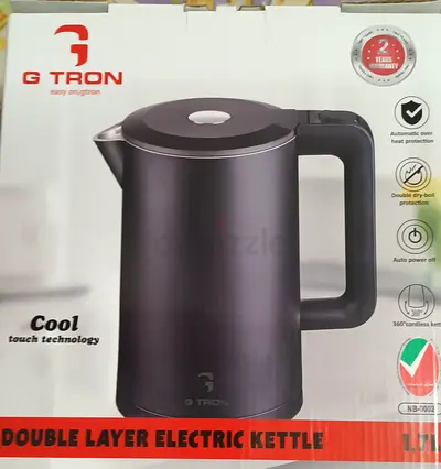 G Tron Double Layer Electric Kettle 1.7L - Brand New