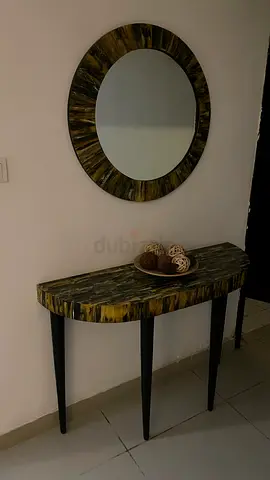 Small table with mirror
