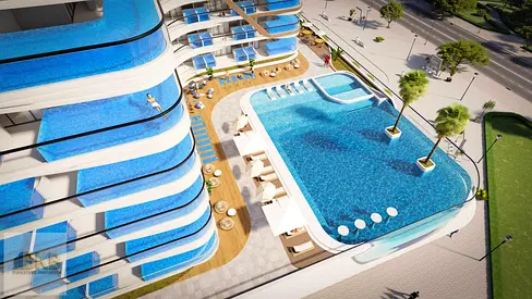 Modern Studio Apartment Overlooking the Swimming Pool