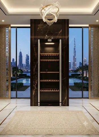 Vestfrost Glass Door Beverage Refrigerator – Sleek Design with Interior Lighting