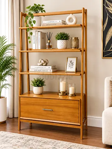 West Elm Mid-Century Bookshelf w/ Drawer