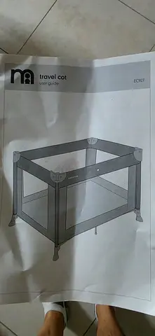 Portable travel cot / playpen (used) with mattress