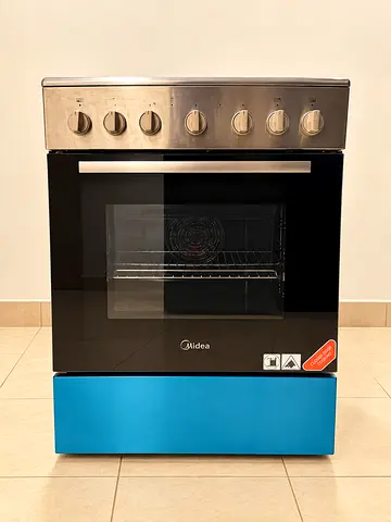 Midea 60x60cm Freestanding Ceramic Cooker with 65L Multifunction Oven, 4 Zones Full Electric Cooking