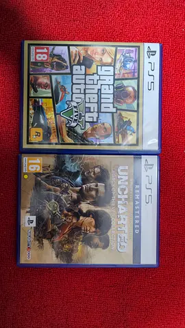 PS5 GAMES GTA 5, UNCHARTED (A THEIF'S END PLUS THE LOST LEGACY) FOR SALE....