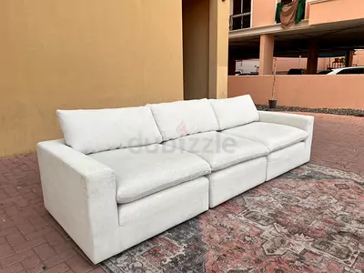 Stylish Comfort The One feather filled Sofa Beige