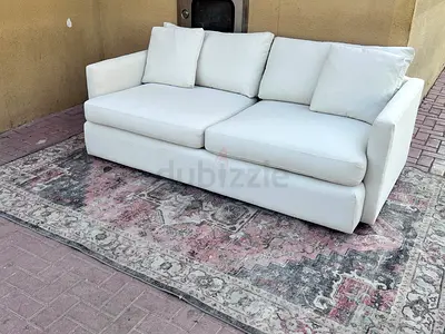 Crate&barrel axis feather filled sofa