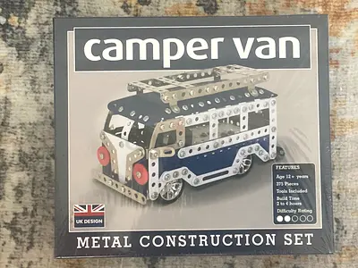 Camper Van Metal Construction Set — 375 Pieces, New