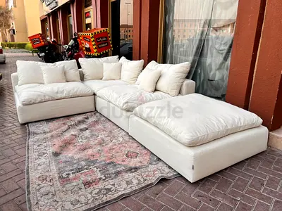 Feather 🪶 filled Marina Home Luscious Modular Sofa with footstool