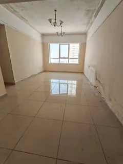 Two bedrooms and a living room with an open view for annual rent in Sharjah. Excellent space and exc