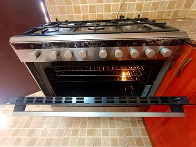 6-burner Gas Range with Oven - Used, Working Condition