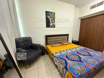 1bhk For rent, furnished, with a partial city view. .