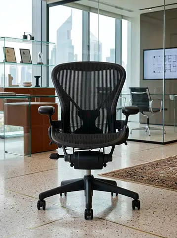 Herman Miller Aeron Ergonomic Office Chair - Size C (Black)