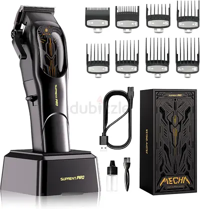 SUPRENT PRO Professional Hair Clippers for Men- High Torque Brushless Motor with Diamond-Like Carbon