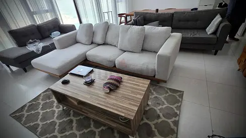 Perfect condition West elm Newport Lshape Sofa