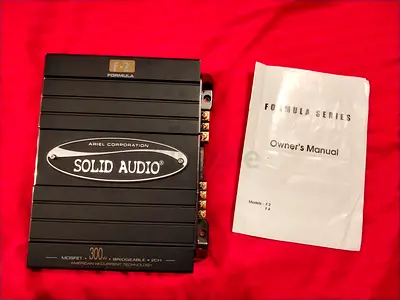 ** SOLID AUDIO ** Formula Series Car Amplifier with BASS BOOST