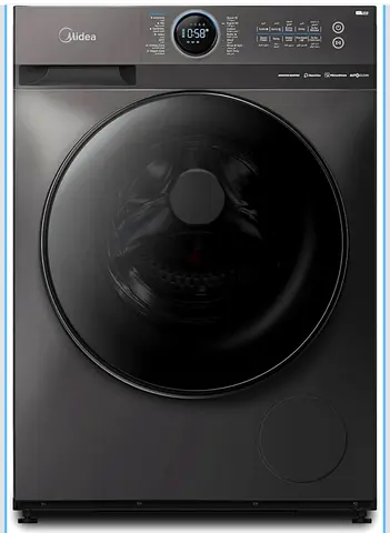Midea Front Load Washing Machine - 8kg, Black, Excellent Condition WI-FI