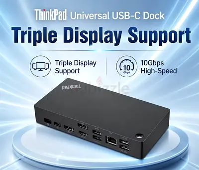 Lenovo ThinkPad Universal USB-C Dock (40AY)•90W  Triple Display Support Expansion Docking Station