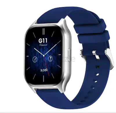 G11 Smartwatch with Blue Silicone Strap — Good Condition