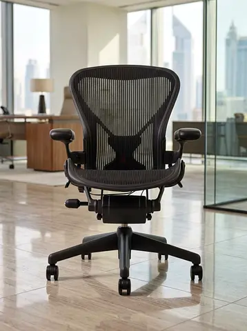 Herman Miller Aeron Ergonomic Office Chair - Size B, Black