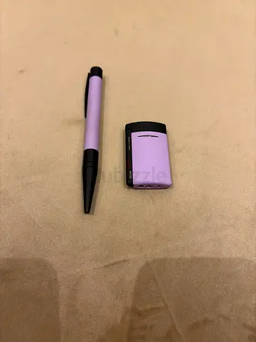 DuPont Lavender Pen and Matching Lighter Set