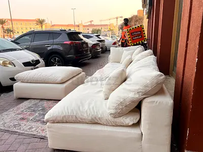 Marina home luscious original feather filled sofa Beige