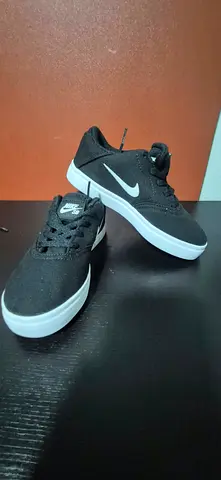 Nike SB Black and White Canvas Skate Shoes