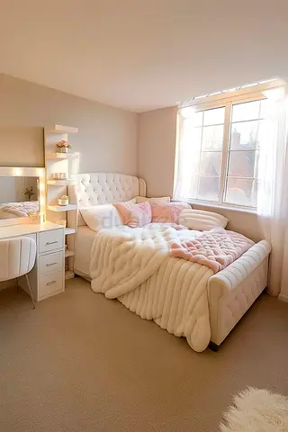 Brand New 120*200 queen size bed with botton tufted headboard