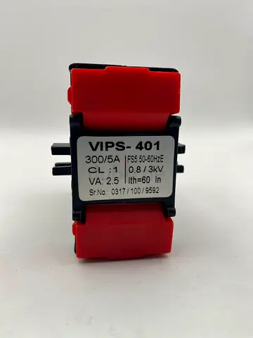 Veritek VIPS-401 Low Tension Current Transformer – 300/5A, Class 1, 2.5 VA