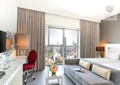 HIGH FLOOR | FURNISHED & SERVICED | MARINA VIEW HOTEL APARTMENT