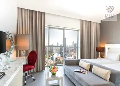 HIGH FLOOR | FURNISHED & SERVICED | MARINA VIEW HOTEL APARTMENT