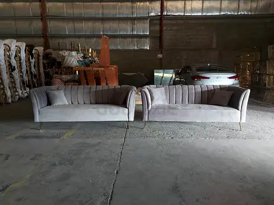 Sofa Cream Velvet 11pcs available