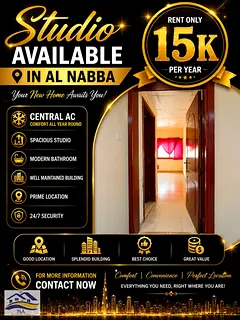 Studio apartment available