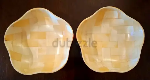 2 Plastic Bowl Plates ٢ صحن بلاستيك غميق