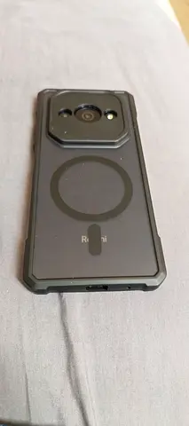 Redmi A3 phone with rugged case (MagSafe-style ring) - good condition