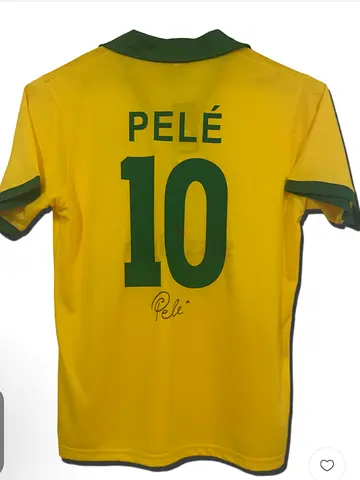 A shirt signed by Pele original