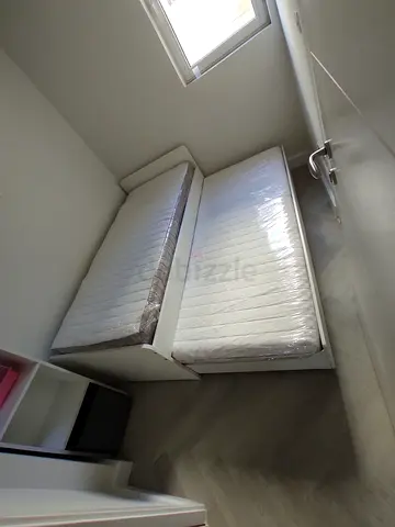 Slakt bed  with 2 Ikea mattresses and 2 storage drawers