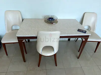 Modern Dining Table with 4 Chairs