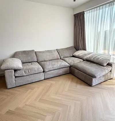 Expensive quality pan home pianca feather 🪶 filled modular sofa