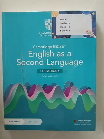 IGCSE English As A Second Language Textbook