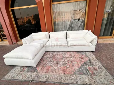 Feather Filled L Shape Sofa Marina home