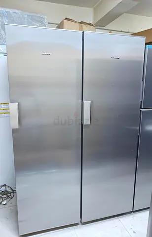 Stainless Steel Upright Refrigerator / Freezer - Good Condition
