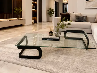 Paul Legeard. metal coffee table. 1970s.