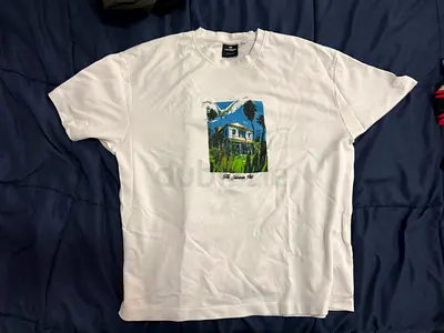 Bershka White Graphic T-Shirt