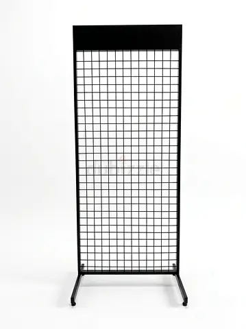 Black Metal Grid Display Rack Stand - Retail/Store Fixture