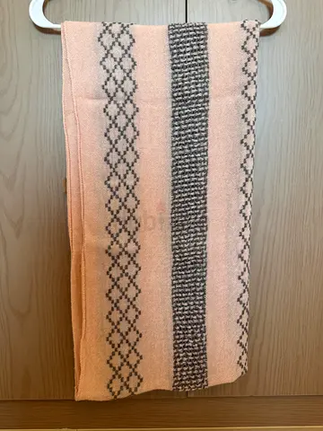 Light Pink Patterned Shawl - New
