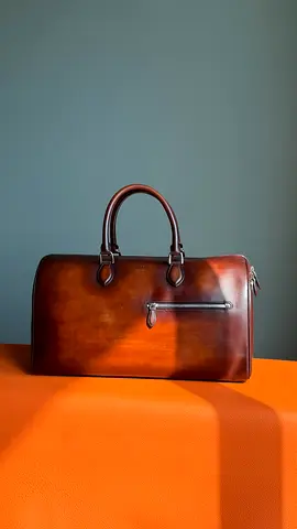 *BERLUTI* Jour Off MM Travel Bag Venezia Calf Leather *