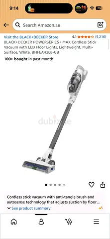 Cordless Stick Vacuum Cleaner - Lightweight Rechargeable (New)