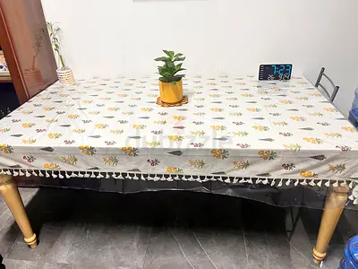 Negotiable Urgent sale - Solid Wooden dining table with 2 chairs at throw away price