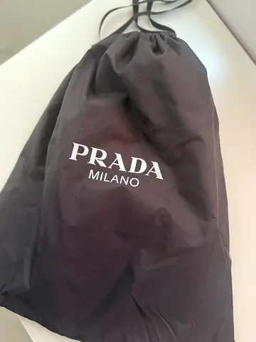 Prada Collapse Re-Nylon and Suede Snickers- Milano Drawstring Dust Bag