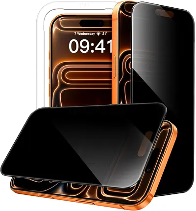 Privacy Screen Protector for iPhone 17 Pro Max, 2-Pack | 4-Way Privacy Protection
